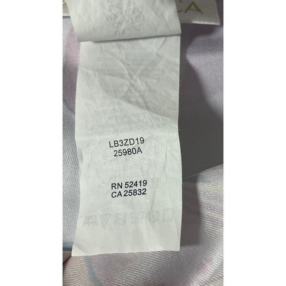 La Blanca White Tropical Floral Lace Up Mid Waisted Shorts Womens XL - Picture 5 of 9